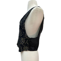 Vintage Gold Lace Vest