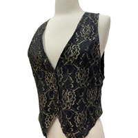 Vintage Gold Lace Vest