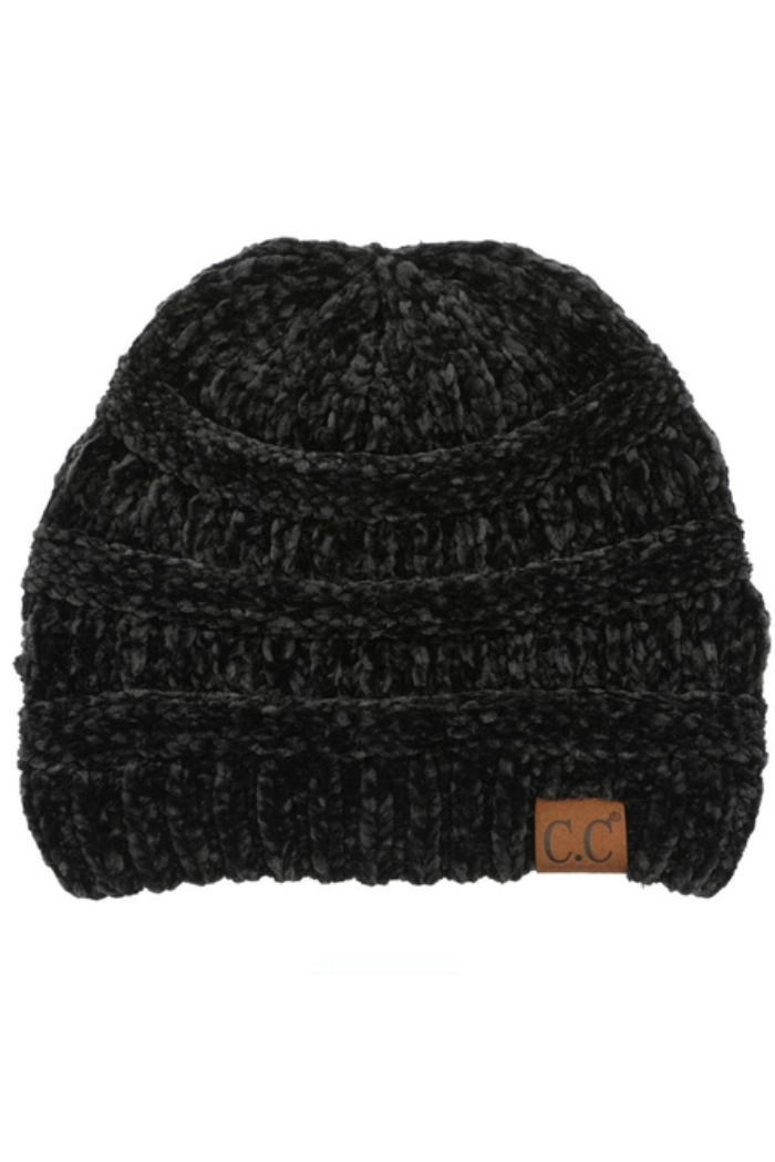 Ribbed Chenille Beanie