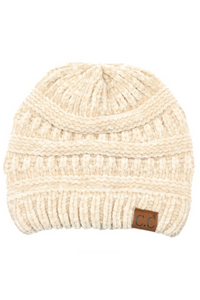 Ribbed Chenille Beanie