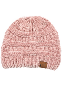 Ribbed Chenille Beanie