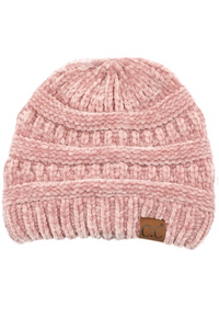 Ribbed Chenille Beanie