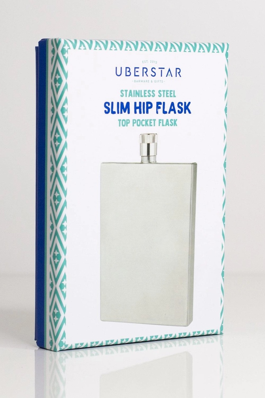 Stainless Steel 3oz Slim Hip Flask