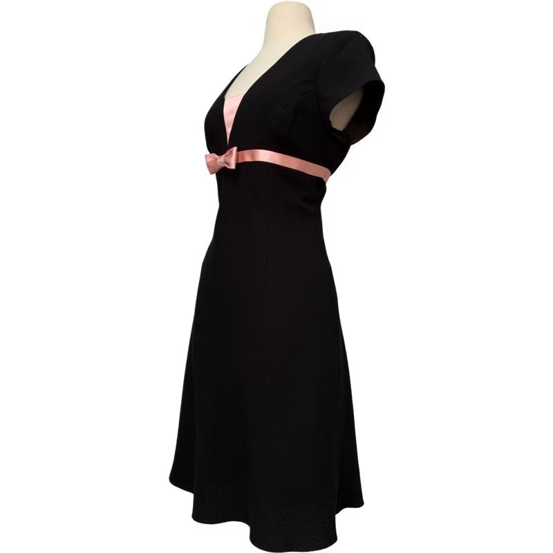 Vintage 90s 90s Black Mini Dress Vintage Black Mini 90's Dress With Pink Ribbon Rose Market Vintage 90s 90s Black Mini Dress Vintage Black Mini 90's Dress With Pink Ribbon Rose Market
