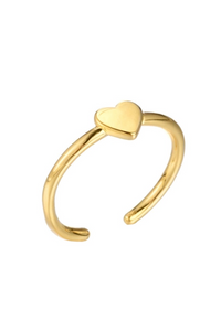 Dainty Heart Adjustable Ring