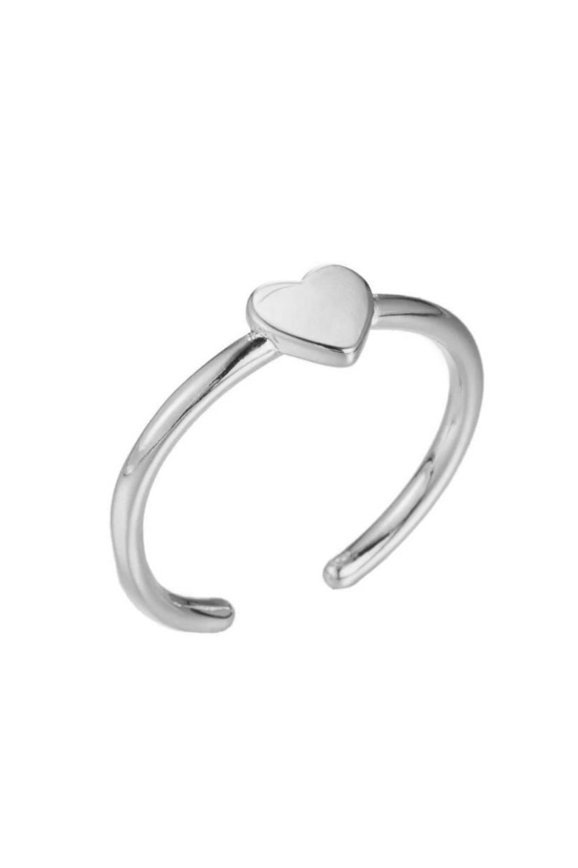 Dainty Heart Adjustable Ring