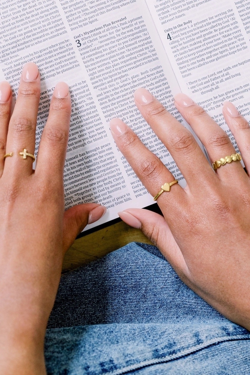 Dainty Heart Adjustable Ring