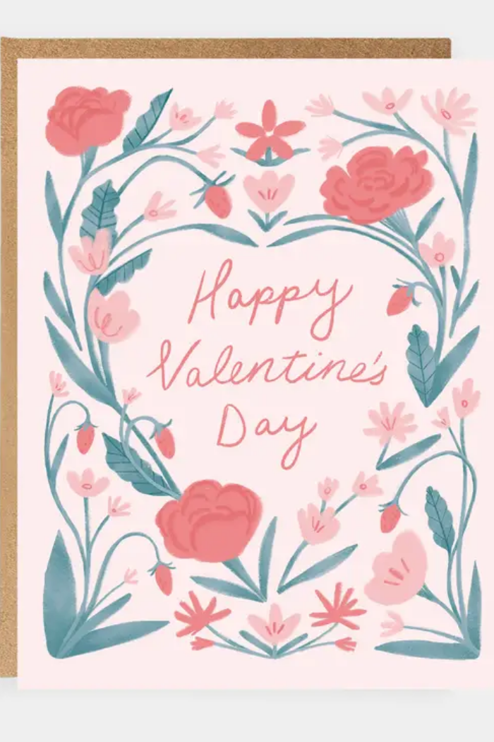 Floral Valentine's Day Card