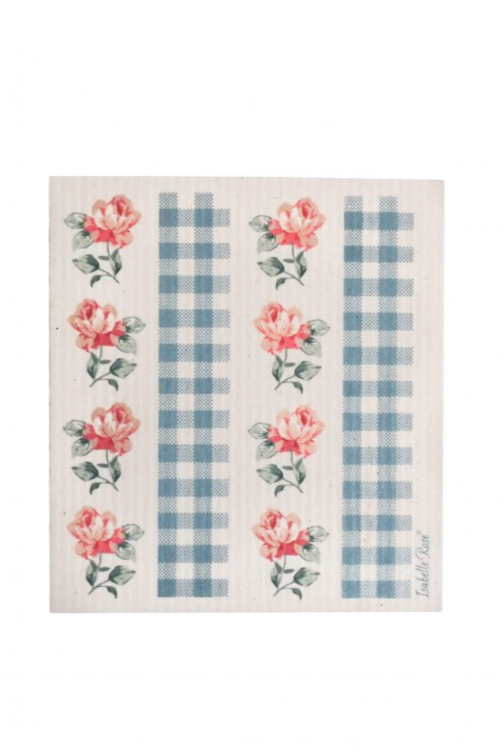 Floral Swedish Dish Cloth