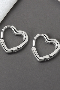 Brooke Heart Hoop Earrings