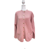 Vintage Pink Knit Cardigan