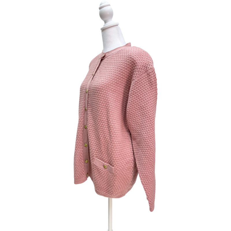 Vintage Pink Knit Cardigan