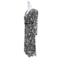 Vintage Navy Floral Maxi Dress