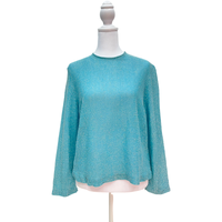 Vintage Turquoise Sparkle Top