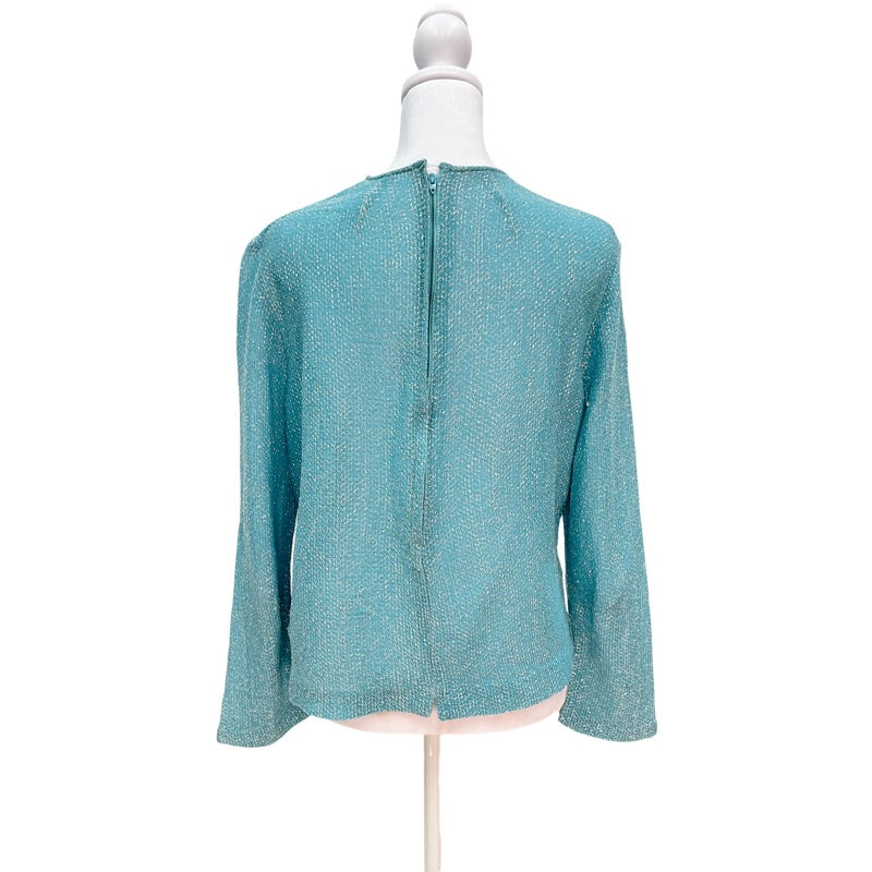 Vintage Turquoise Sparkle Top