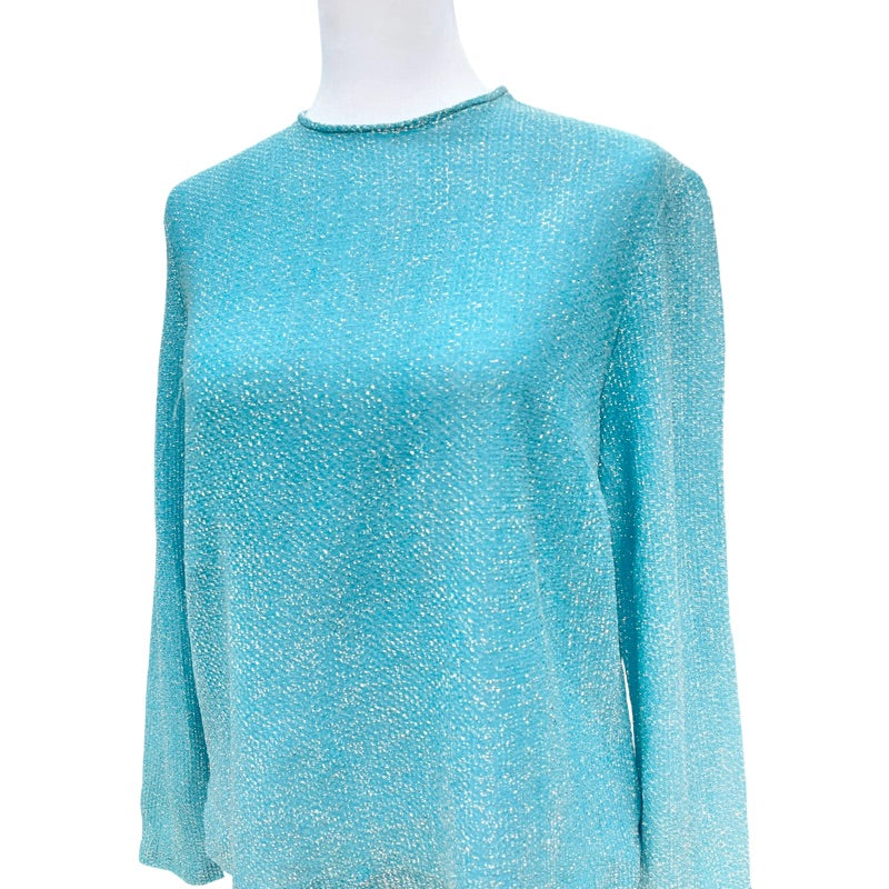 Vintage Turquoise Sparkle Top