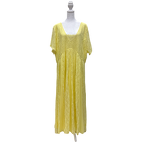 Vintage Yellow Lace Dress