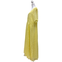 Vintage Yellow Lace Dress