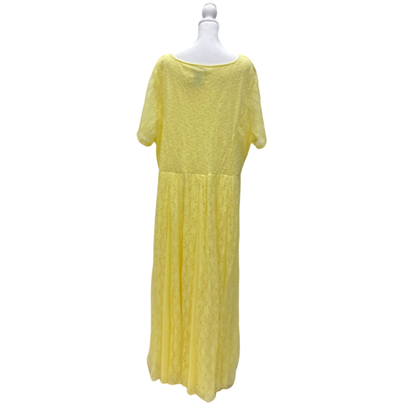 Vintage Yellow Lace Dress