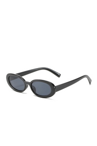 Oval Hip-Hop Retro Small-Frame Sunglasses