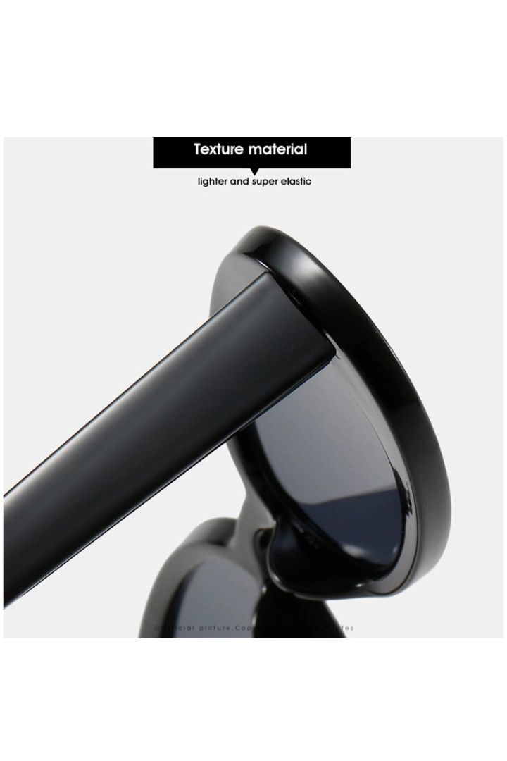 Oval Hip-Hop Retro Small-Frame Sunglasses