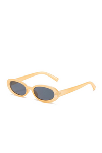 Oval Hip-Hop Retro Small-Frame Sunglasses