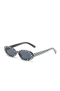 Oval Hip-Hop Retro Small-Frame Sunglasses