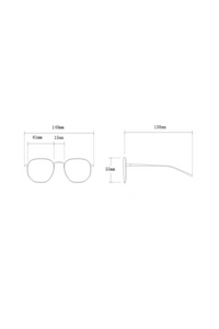 Street Shooting Square Large Frame Sunglasses