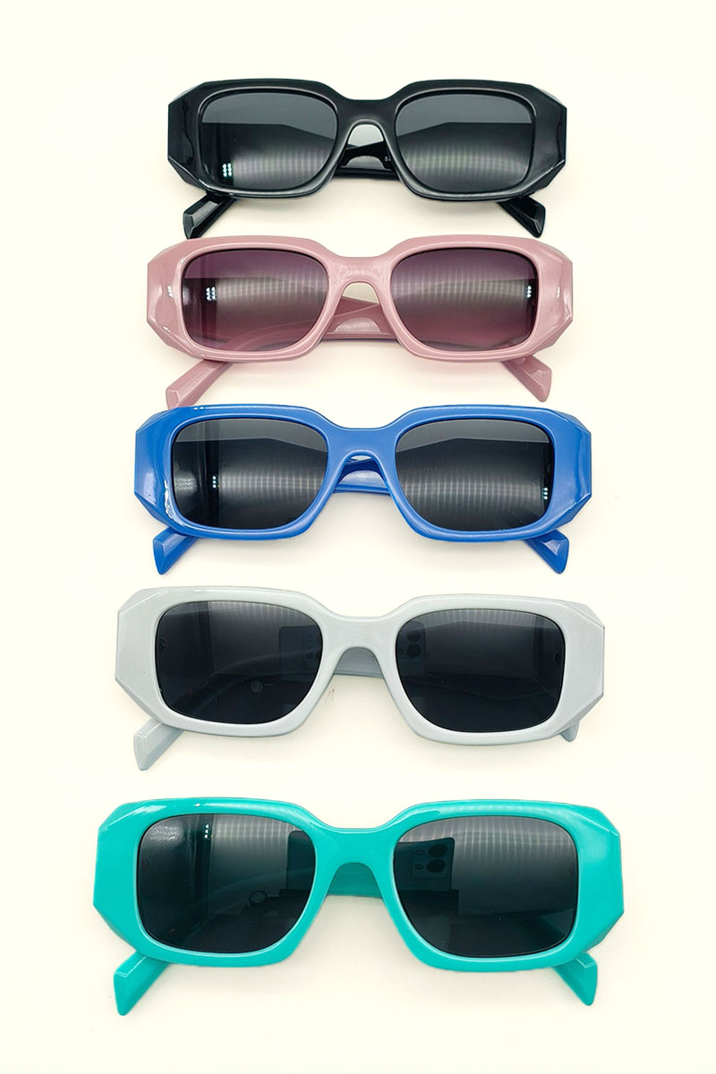 Wide Square Frame Fashion Sunglasses