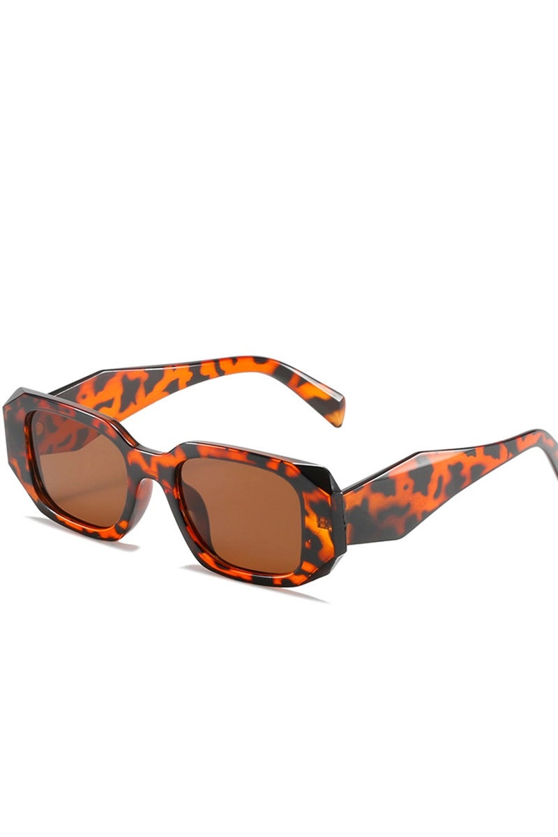 Wide Square Frame Fashion Sunglasses