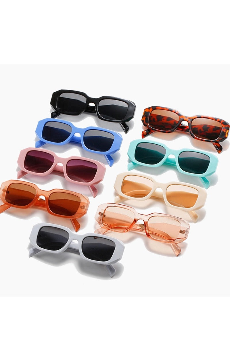 Wide Square Frame Fashion Sunglasses