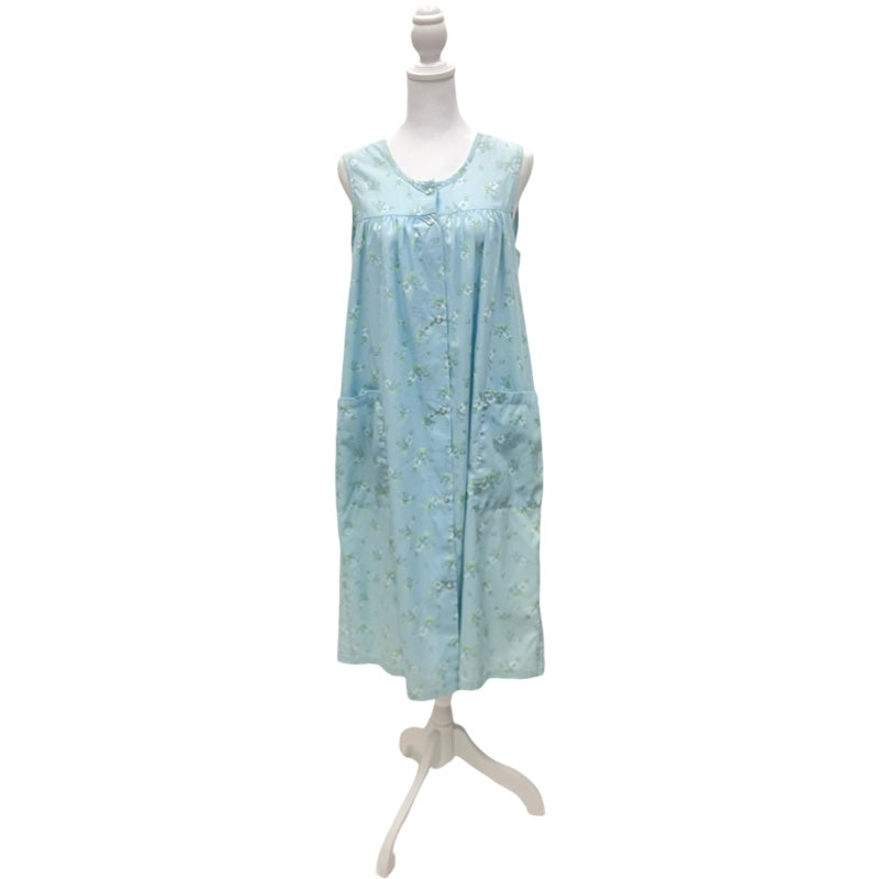 Vintage Blue Floral Night Dress