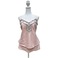 Vintage Y2K Pink Boho Tank Top