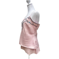 Vintage Y2K Pink Boho Tank Top