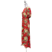 Vintage Red Floral Carol Anderson Dress