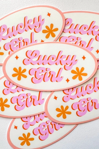 Lucky Girl Sticker