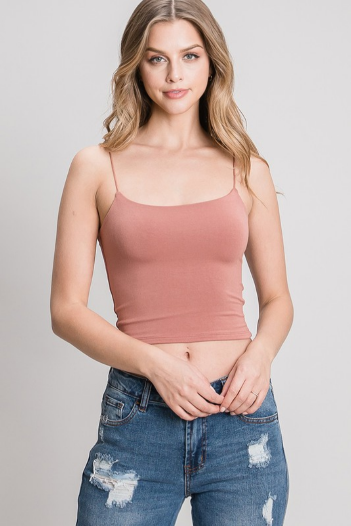 Cropped Spaghetti Tank