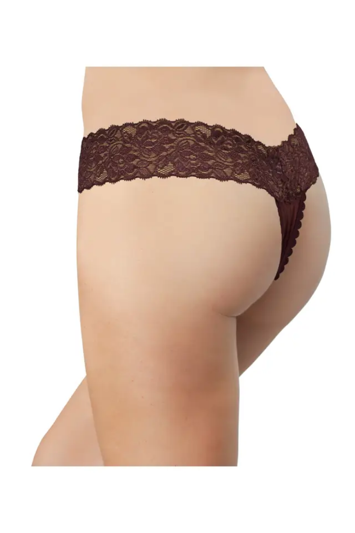 Mesh and Lace Classic Thong