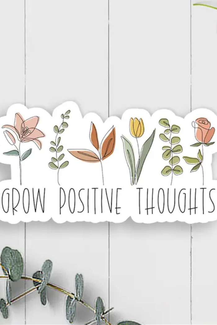 Positive Thoughts Vinyl Sticker