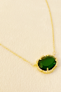 Clustered Glass Jewel Necklace