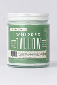 Unscented Whipped Tallow, 100% Grass Fed Beef Tallow Moisturizer