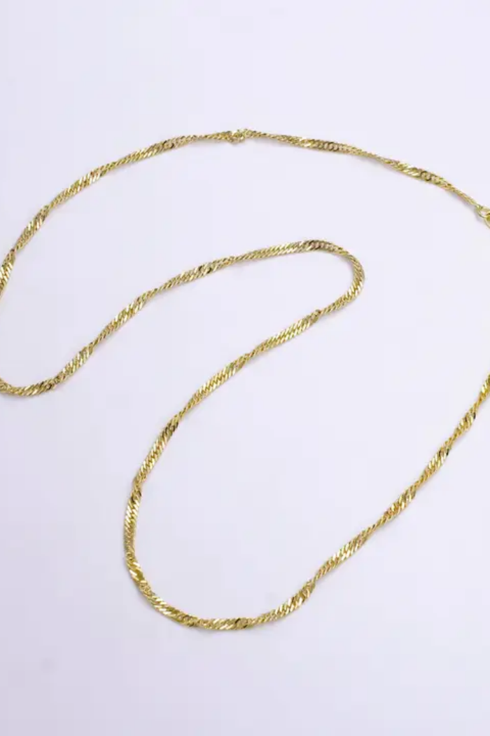 Singapore 18 Inch Layering Chain Necklace