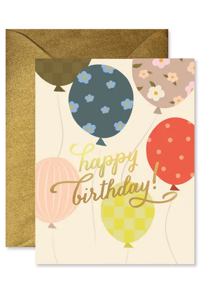 Balloon Release Birthday Greeting Card