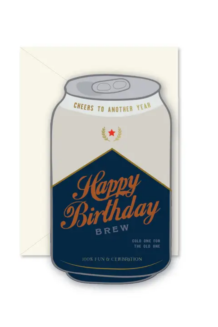 Birthday Brew Die-Cut Greeting Card