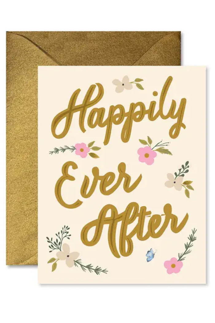 Happily Ever After Wedding Greeting Card