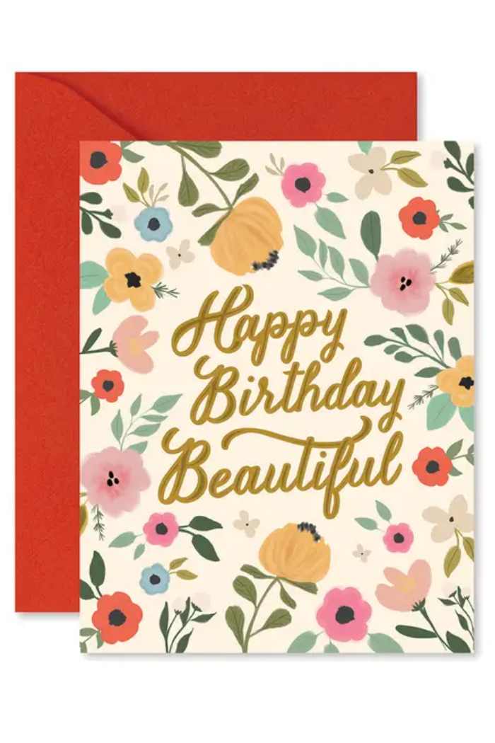 Happy Birthday Beautiful Greeting Card