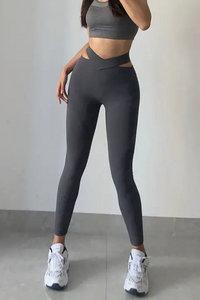 Cross V Waist Leggings