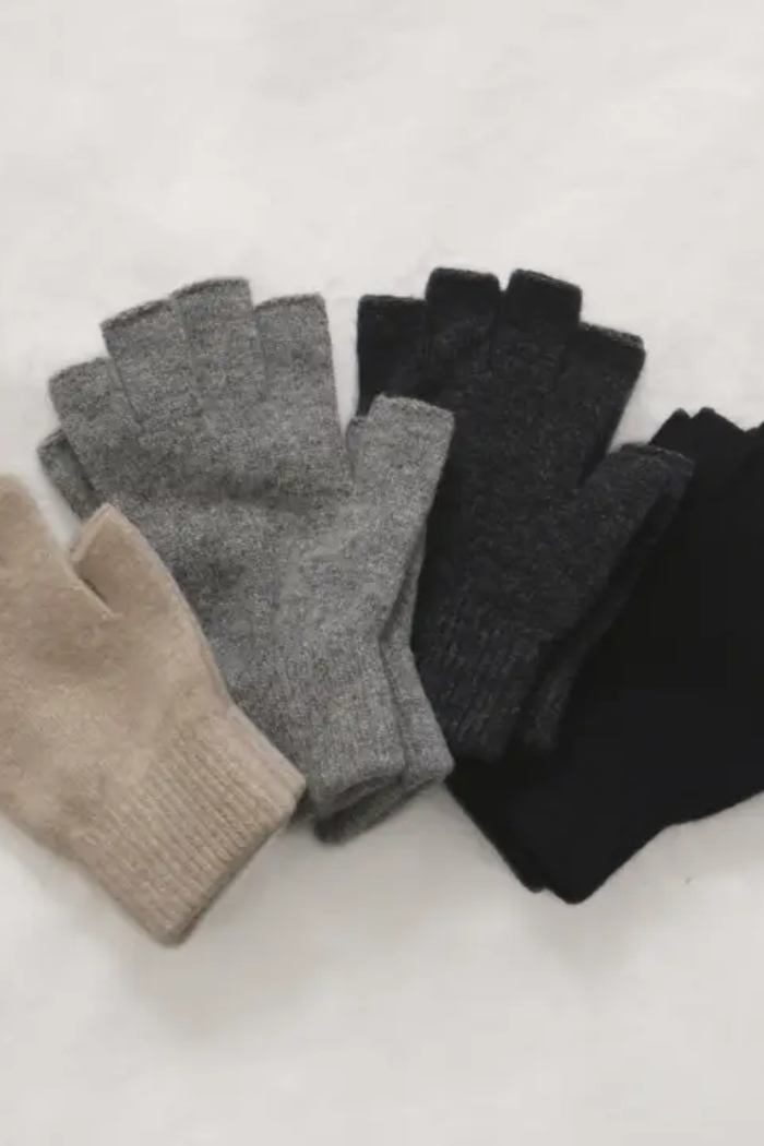 Fingerless Wool Gloves