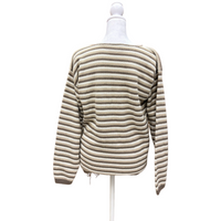 Vintage Neutral Knit Striped Sweater