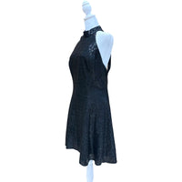 Vintage black Sequined Mini Dress